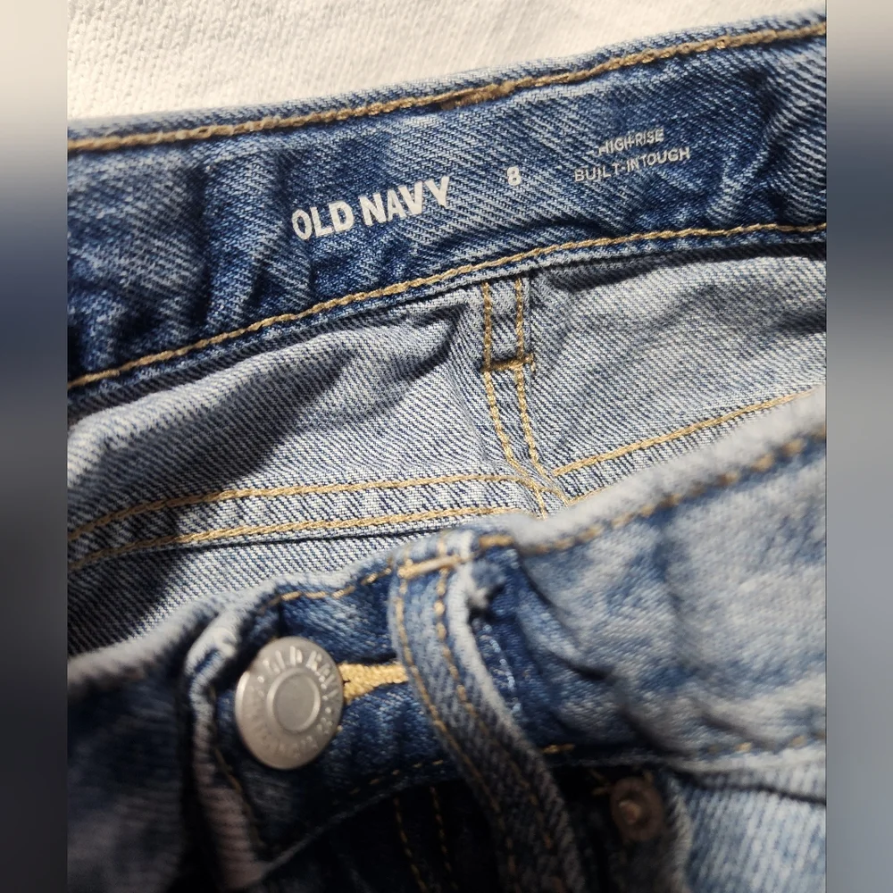 OLD NAVY Bundle 3 girl shorts's Denim and Yellow .size 8.